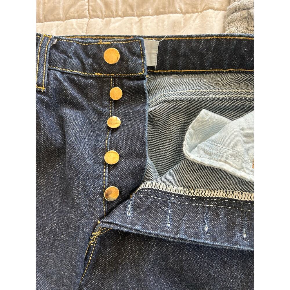 Reformation Cynthia High Rise Straight Raw Hem Jeans Size 27 - Picture 8 of 8